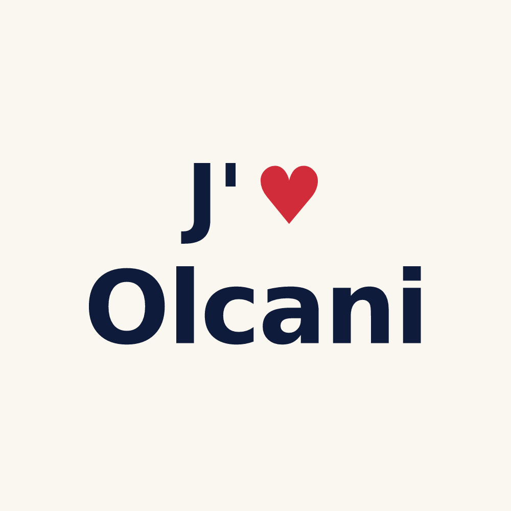 Tasse personnalisée Olcani — design J'aime Olcani