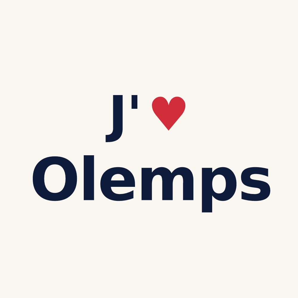 Tasse personnalisée Olemps — design J'aime Olemps