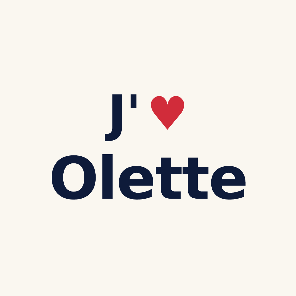 Tasse personnalisée Olette — design J'aime Olette