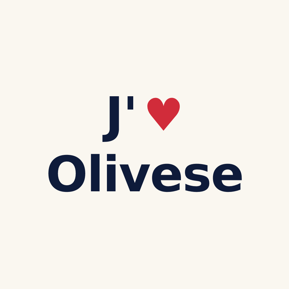 Tasse personnalisée Olivese — design J'aime Olivese