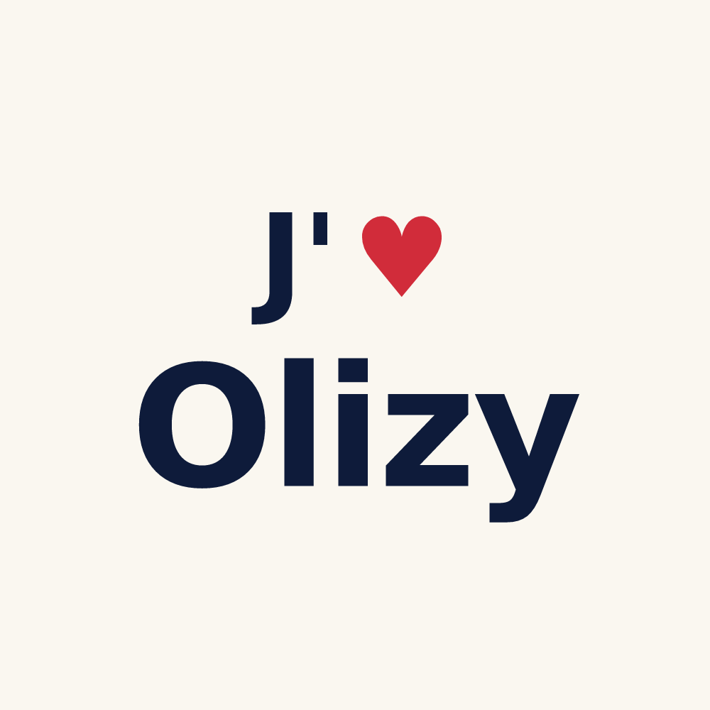 Tasse personnalisée Olizy — design J'aime Olizy