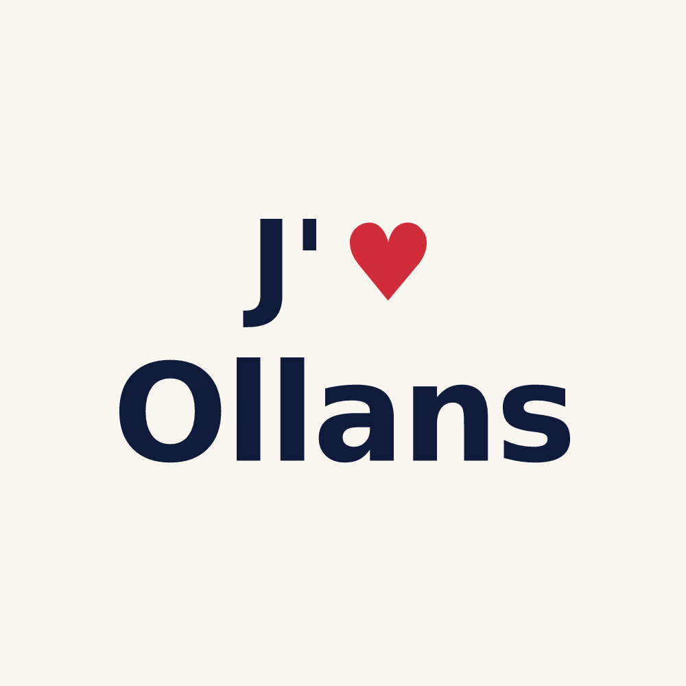 Tasse personnalisée Ollans — design J'aime Ollans