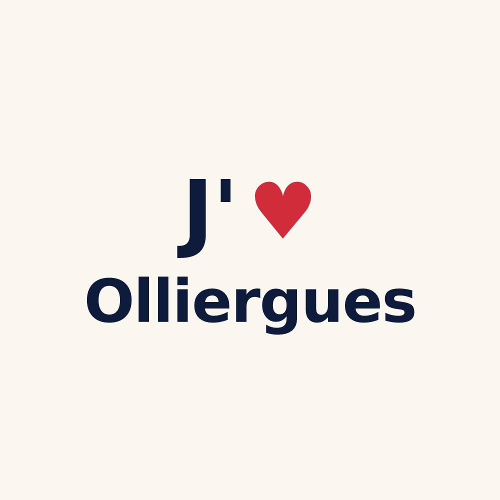 Tasse personnalisée Olliergues — design J'aime Olliergues