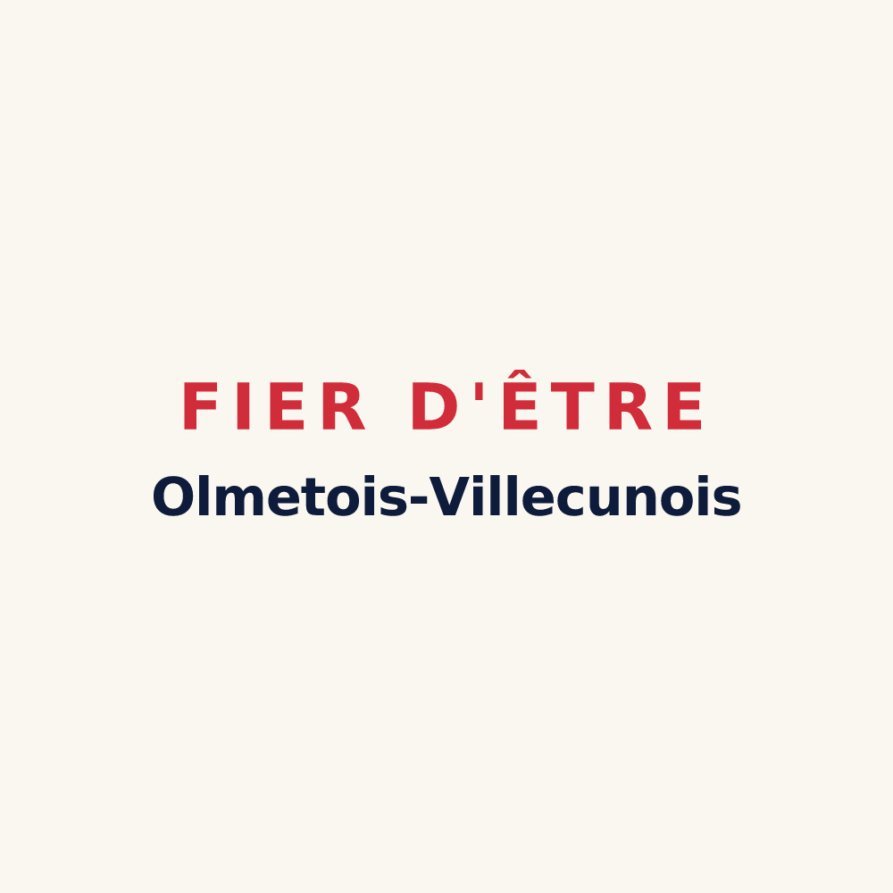 Tasse « Fier d'être Olmetois-Villecunois » — design pour Olmet-et-Villecun