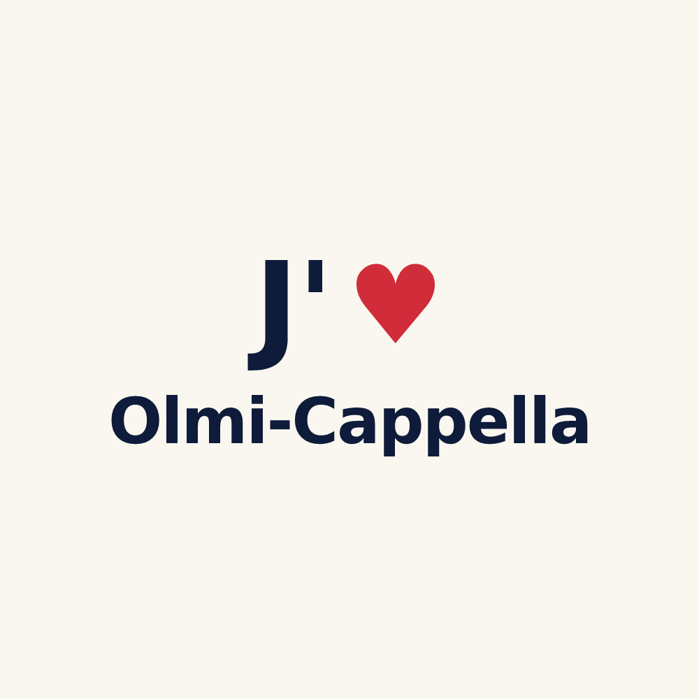 Tasse personnalisée Olmi-Cappella — design J'aime Olmi-Cappella