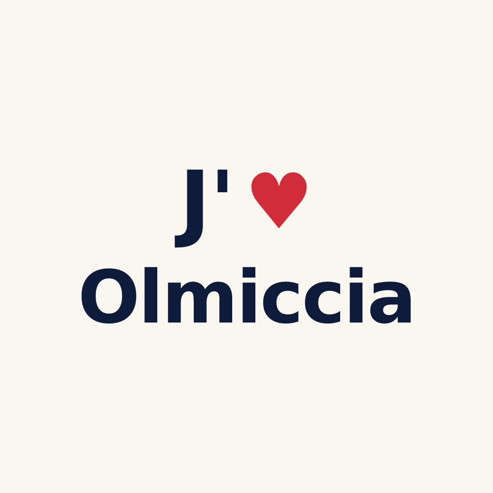 Tasse personnalisée Olmiccia — design J'aime Olmiccia