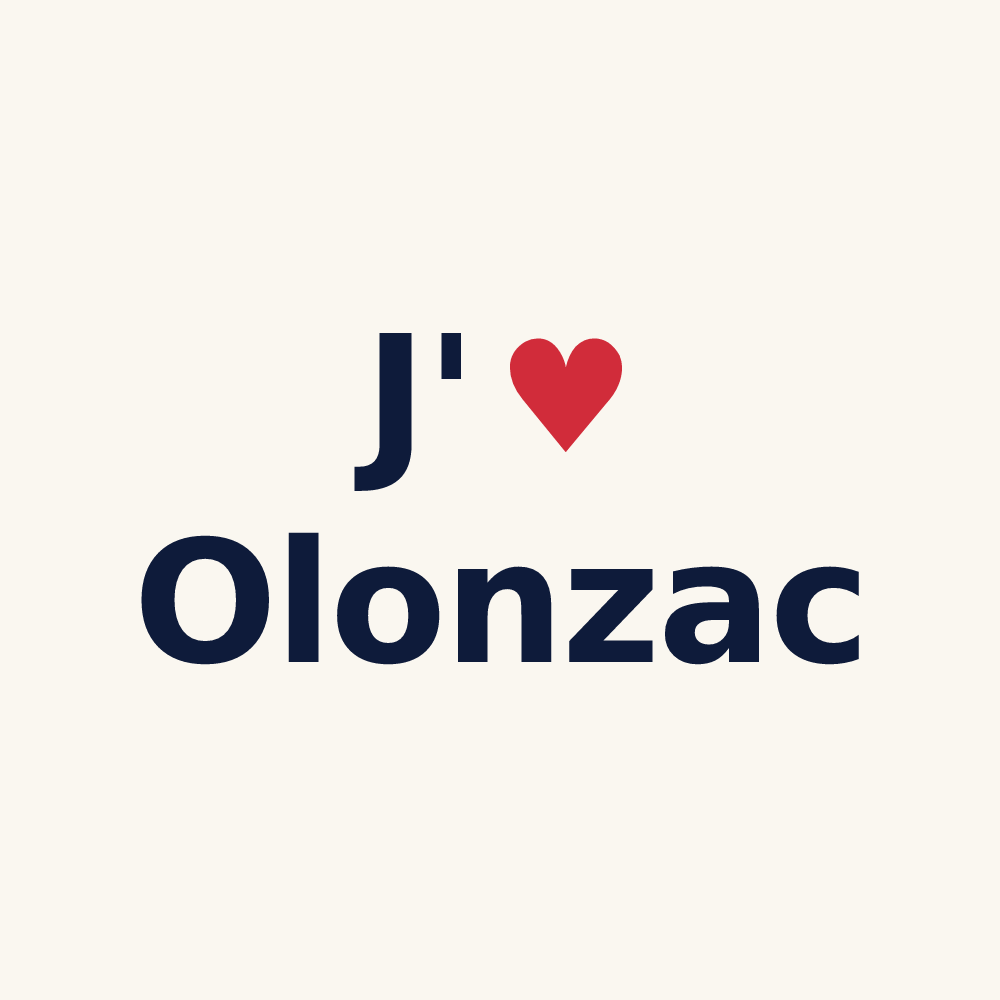 Tasse personnalisée Olonzac — design J'aime Olonzac