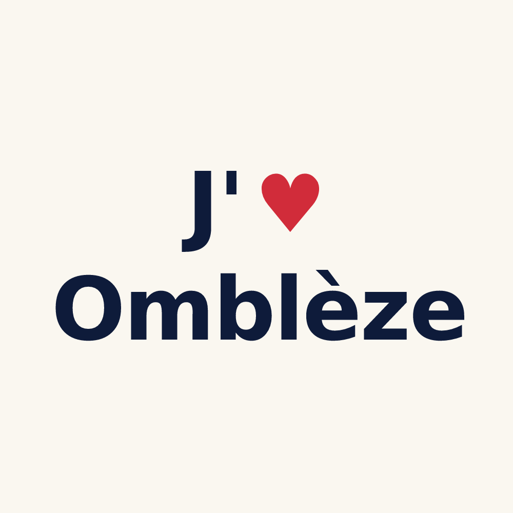 Tasse personnalisée Omblèze — design J'aime Omblèze