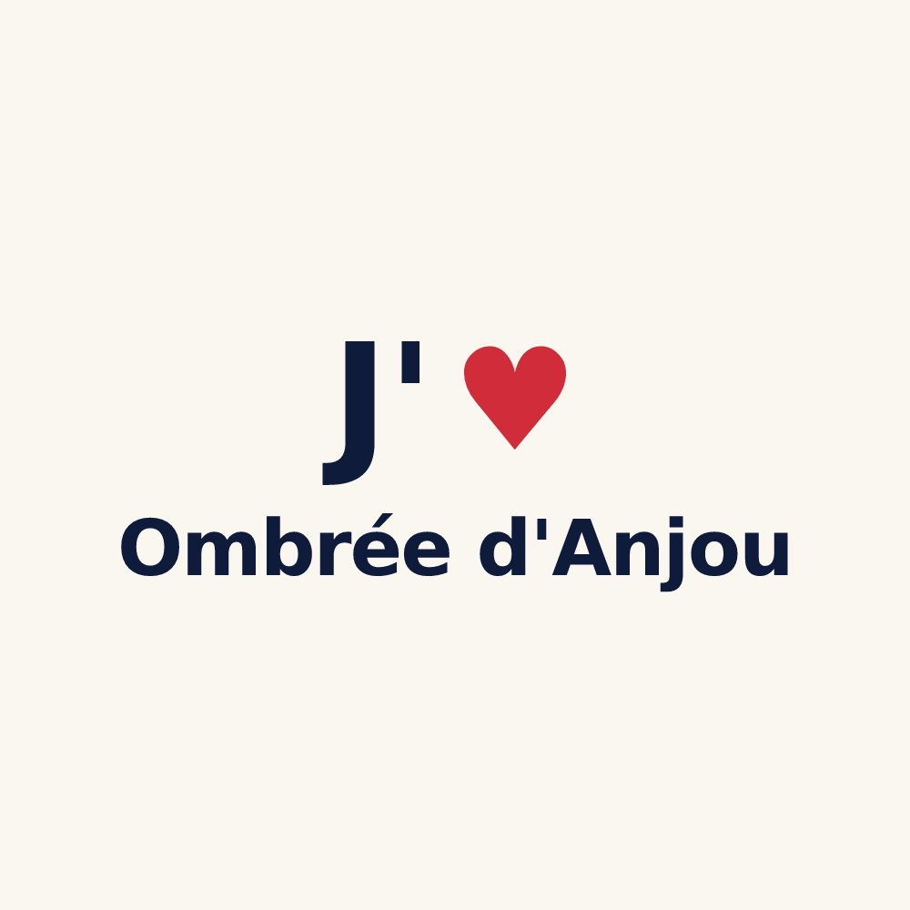 Tasse personnalisée Ombrée d'Anjou — design J'aime Ombrée d'Anjou