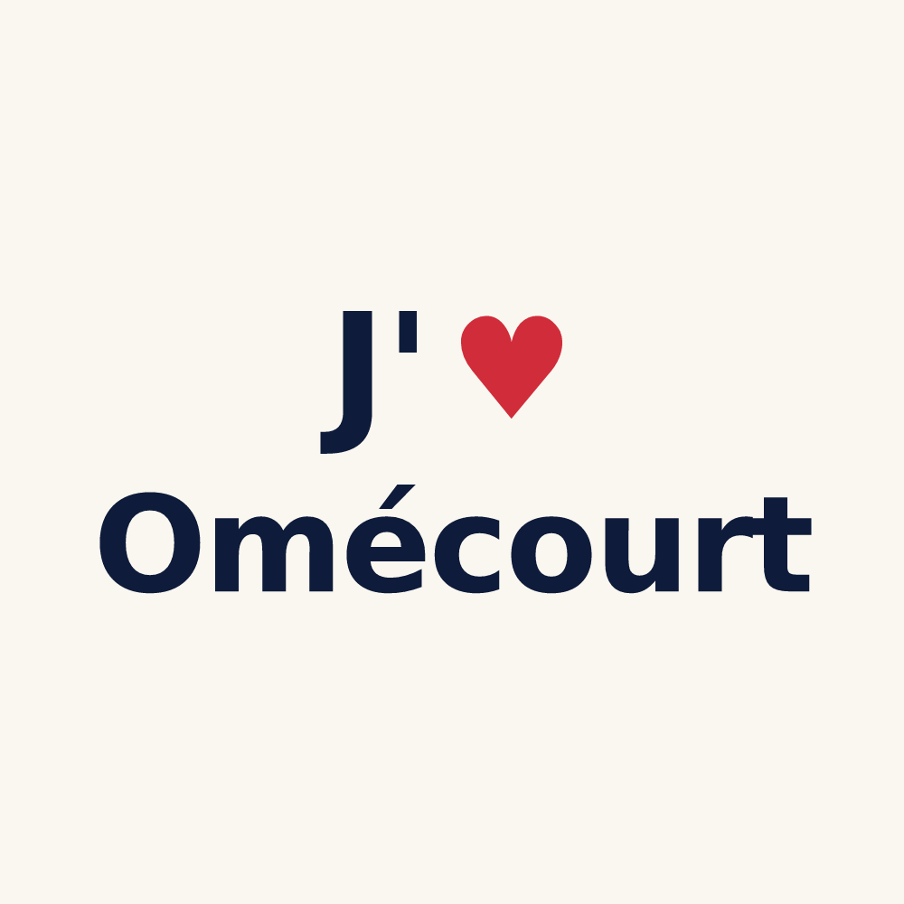 Tasse personnalisée Omécourt — design J'aime Omécourt