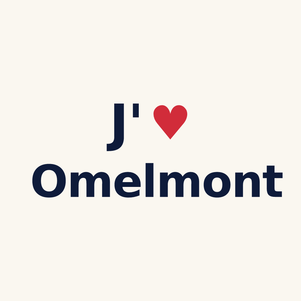Tasse personnalisée Omelmont — design J'aime Omelmont