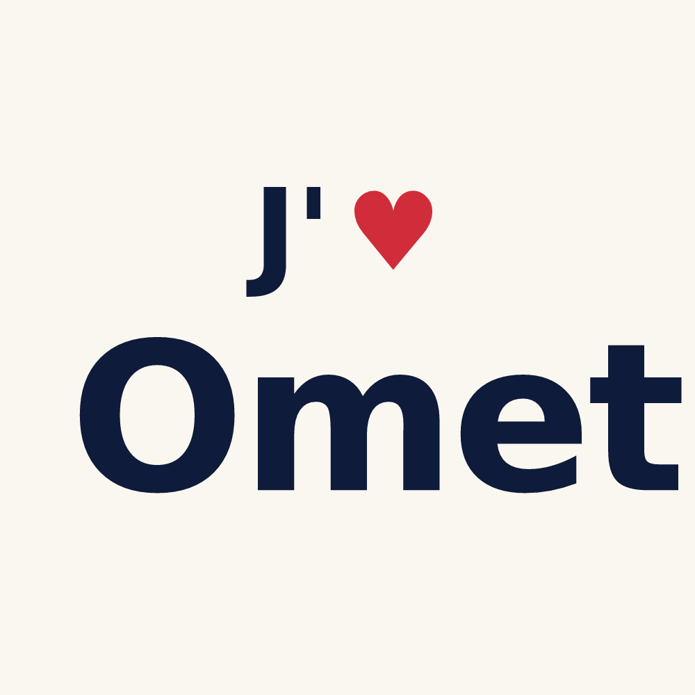 Tasse personnalisée Omet — design J'aime Omet