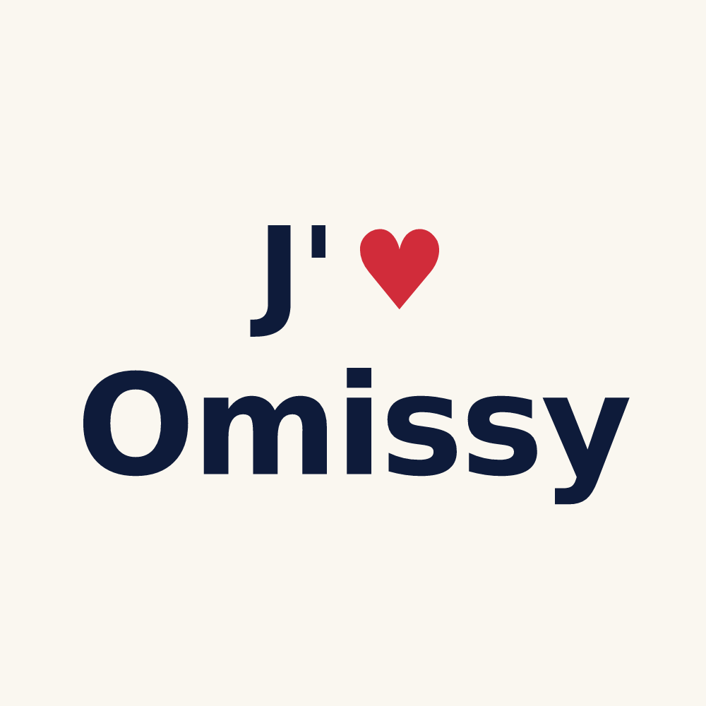Tasse personnalisée Omissy — design « J'aime Omissy » imprimé sur la tasse