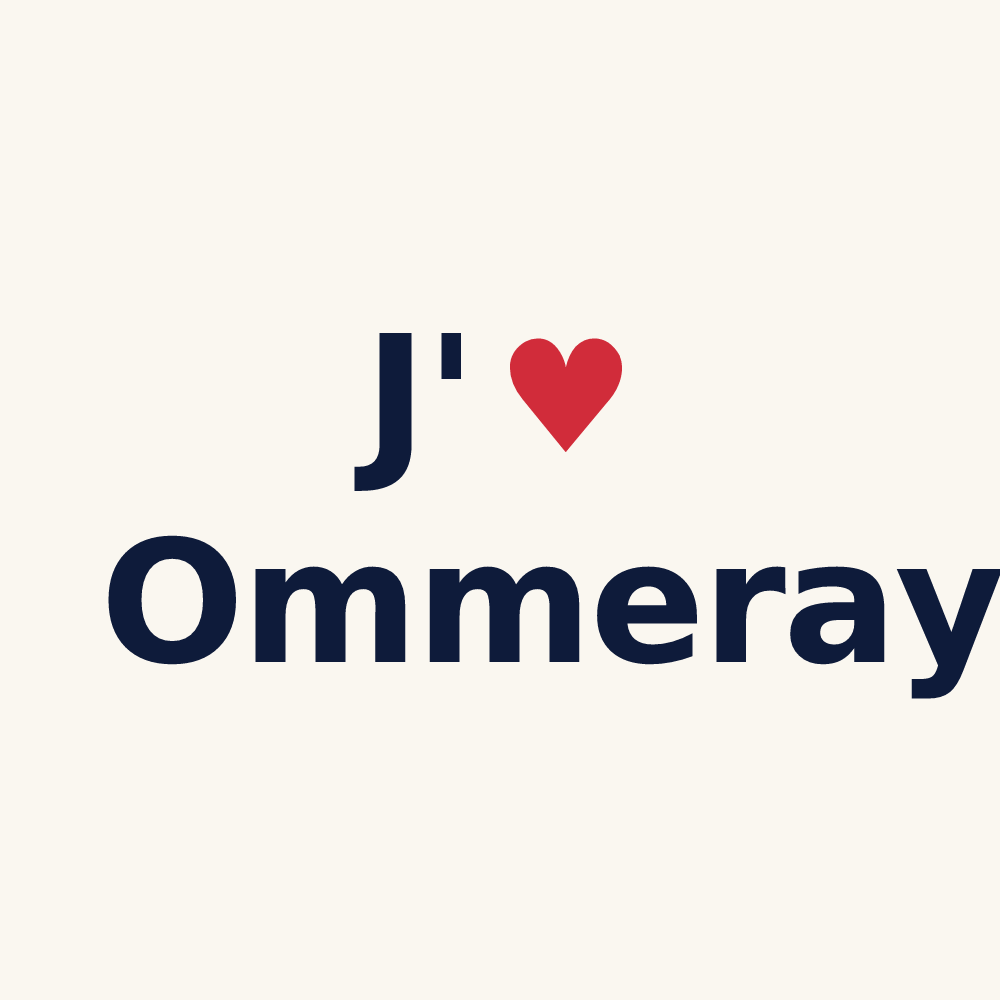 Tasse personnalisée Ommeray — design J'aime Ommeray