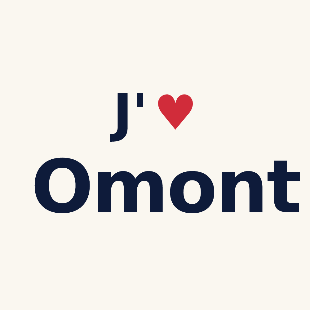 Tasse personnalisée Omont — design J'aime Omont