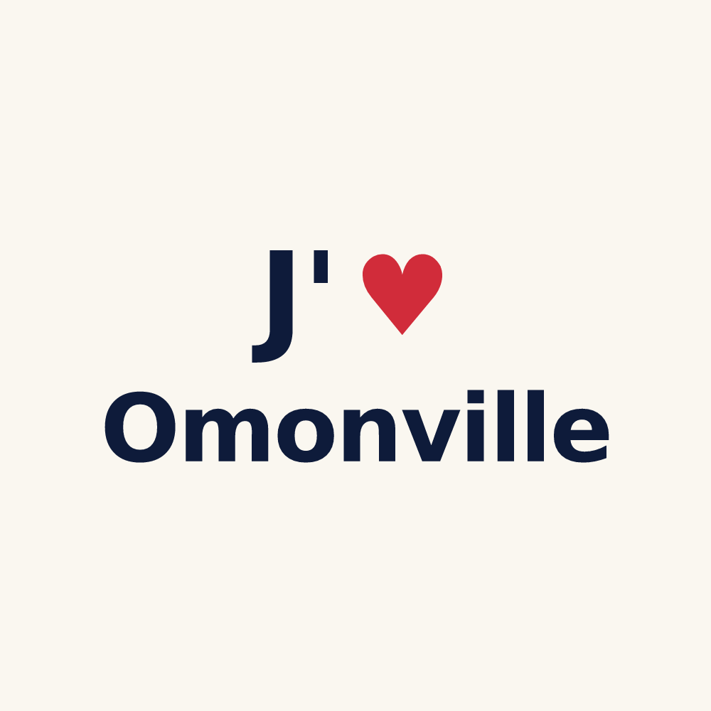 Tasse personnalisée Omonville — design J'aime Omonville