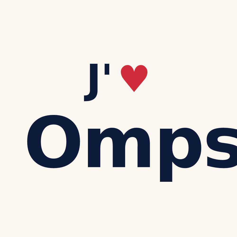 Tasse personnalisée Omps — design J'aime Omps