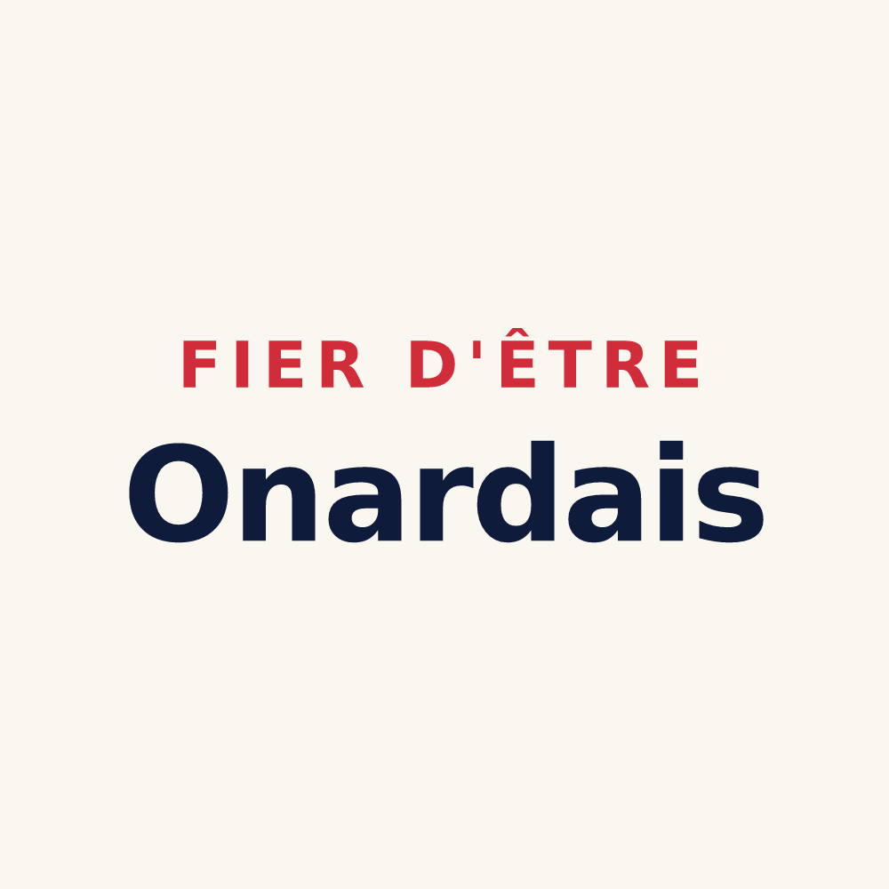 Tasse « Fier d'être Onardais » — design pour Onard