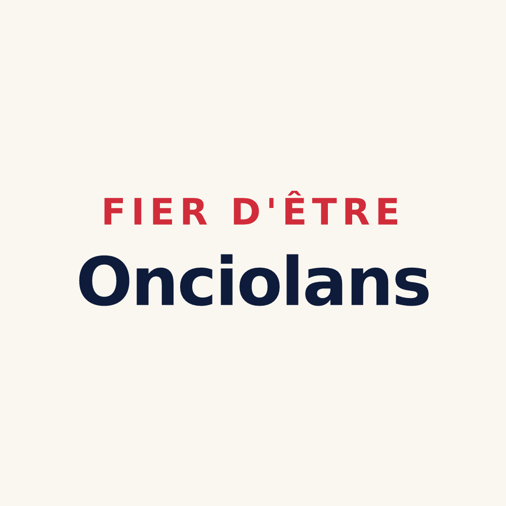 Tasse « Fier d'être Onciolans » — design pour Oncieu