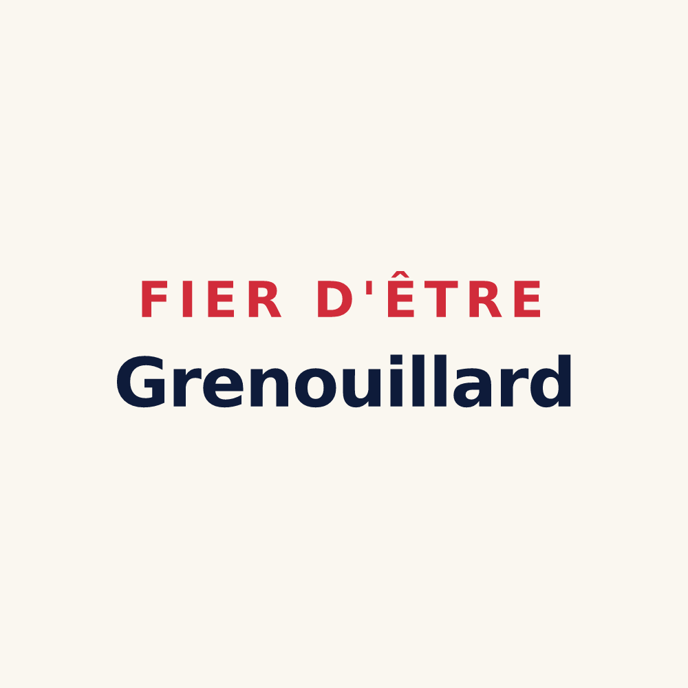 Tasse « Fier d'être Grenouillard » — design pour Ondreville-sur-Essonne