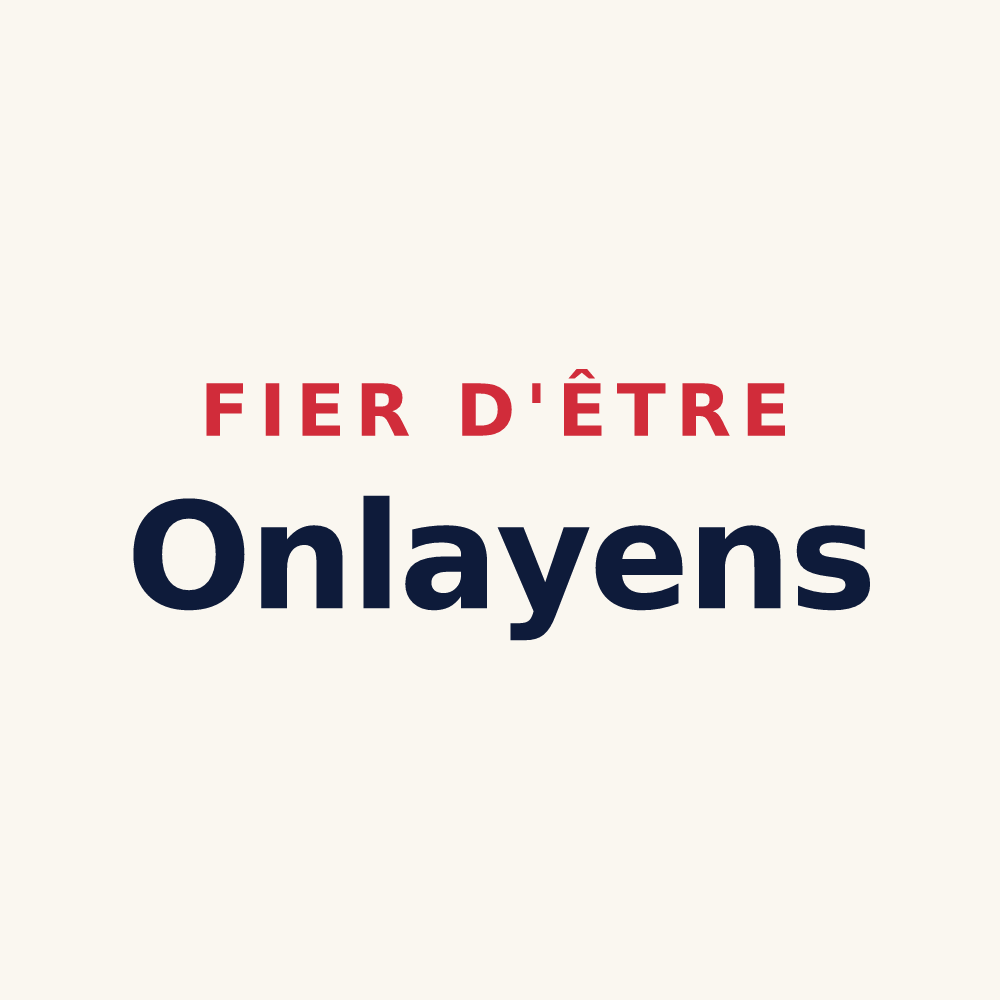 Tasse « Fier d'être Onlayens » — design pour Onlay