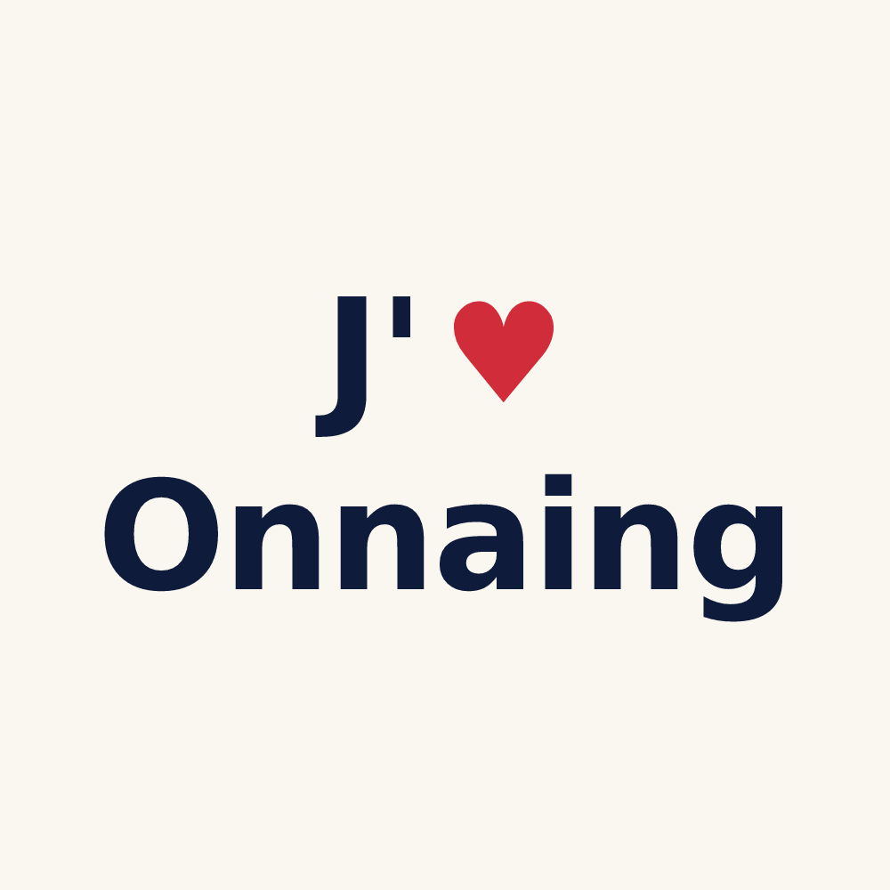 Tasse personnalisée Onnaing — design J'aime Onnaing