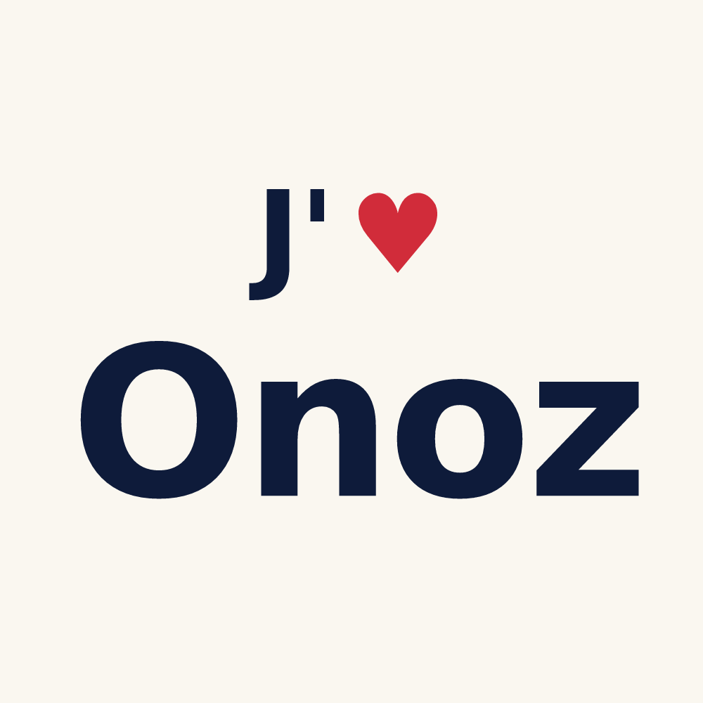 Tasse personnalisée Onoz — design J'aime Onoz