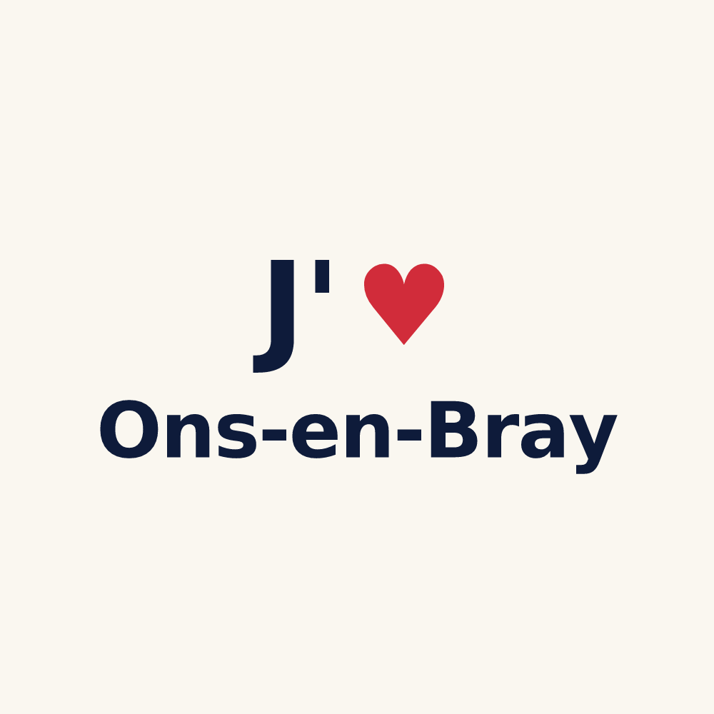 Tasse personnalisée Ons-en-Bray — design J'aime Ons-en-Bray