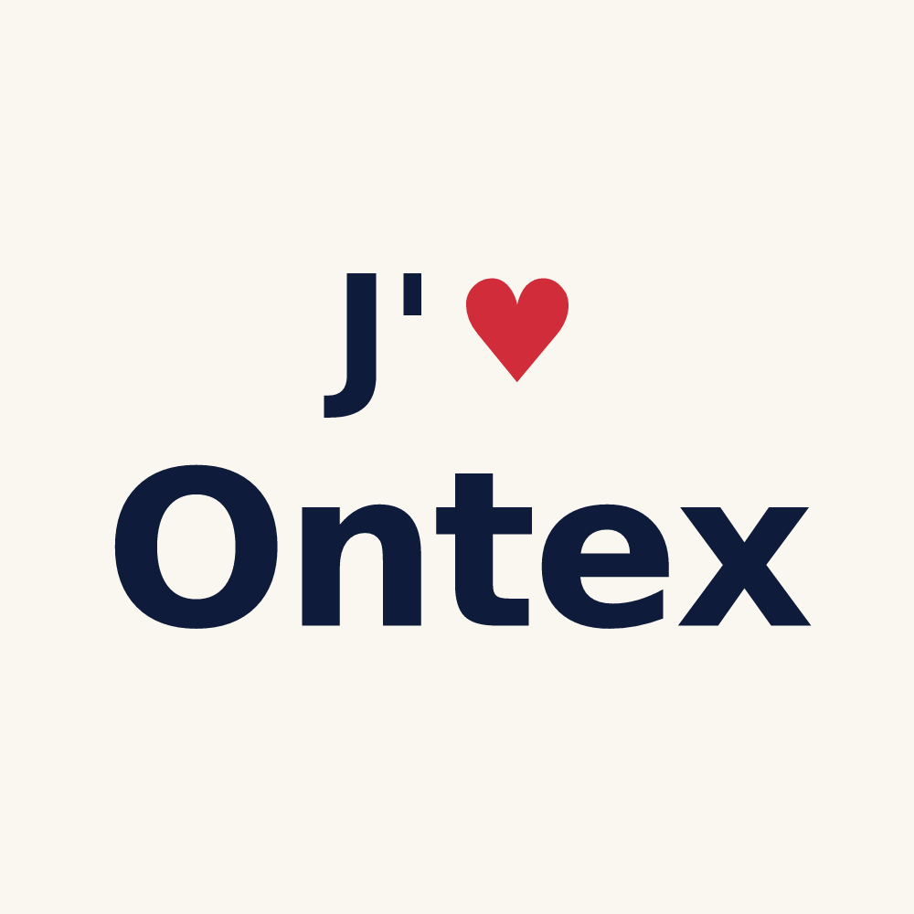Tasse personnalisée Ontex — design J'aime Ontex