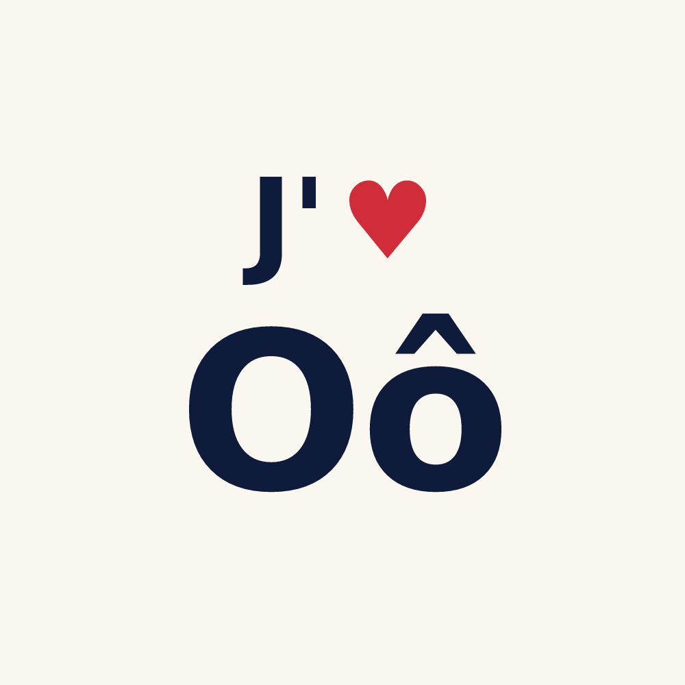 Tasse personnalisée Oô — design J'aime Oô
