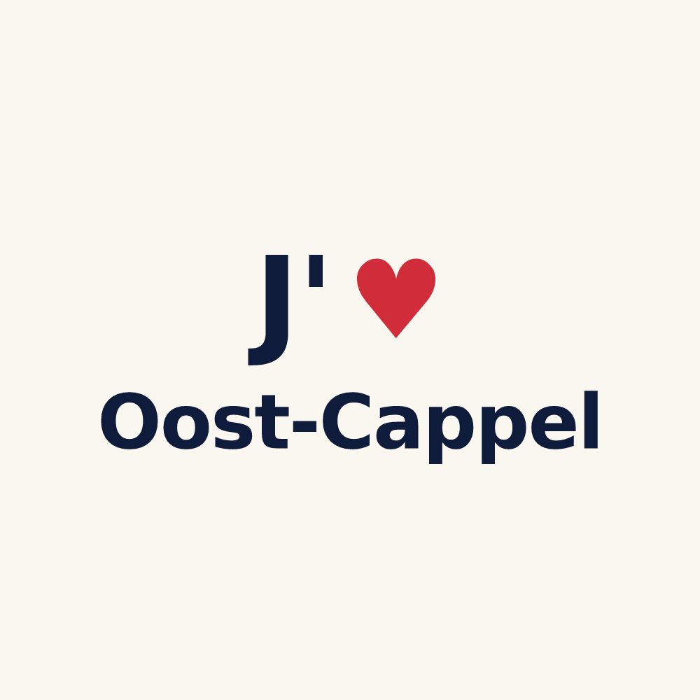 Tasse personnalisée Oost-Cappel — design J'aime Oost-Cappel