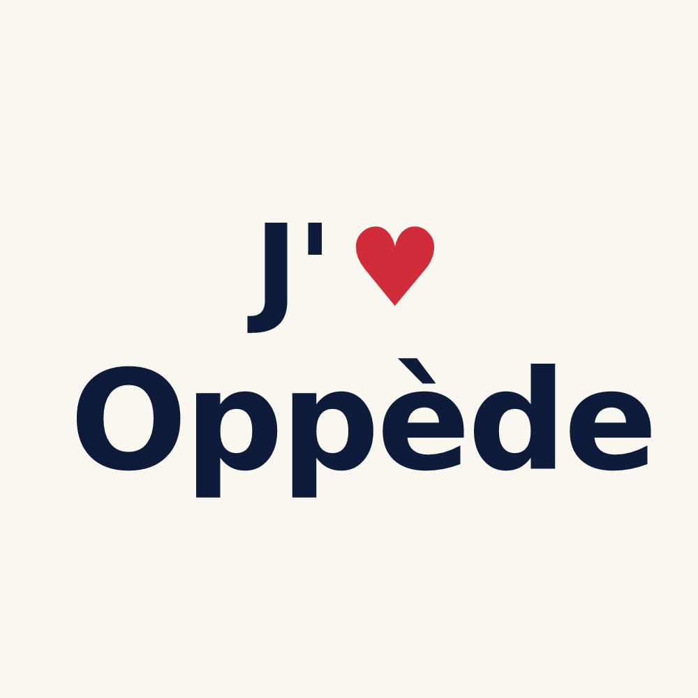 Tasse personnalisée Oppède — design J'aime Oppède