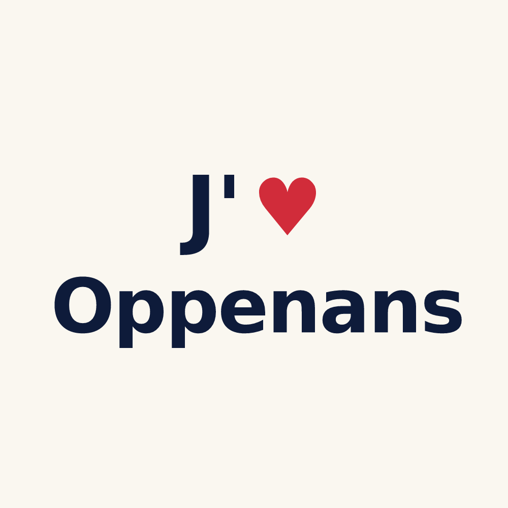 Tasse personnalisée Oppenans — design J'aime Oppenans