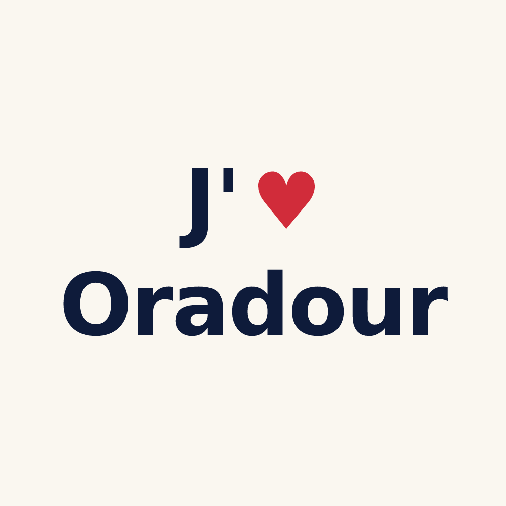 Tasse personnalisée Oradour — design J'aime Oradour