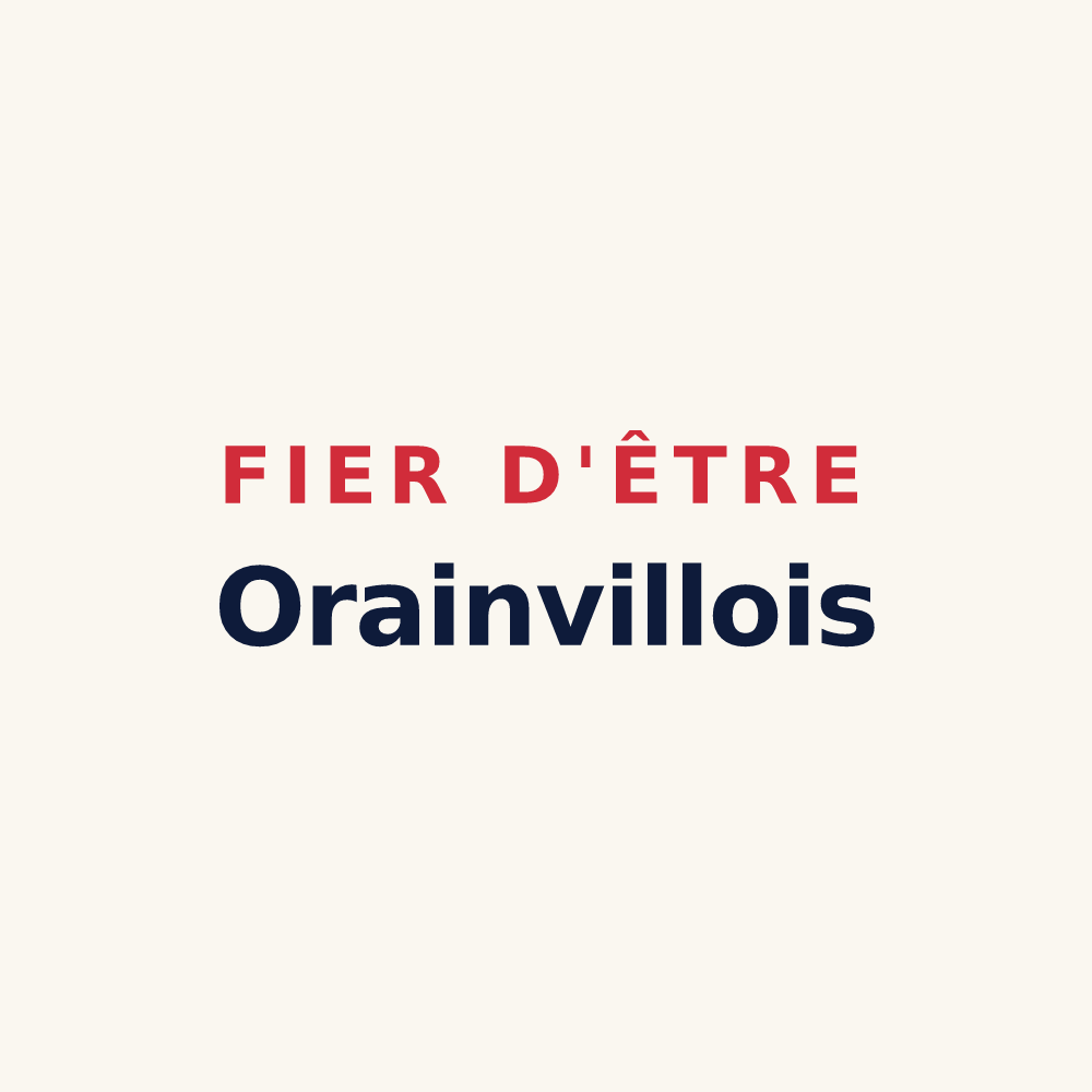 Tasse « Fier d'être Orainvillois » — design pour Orainville