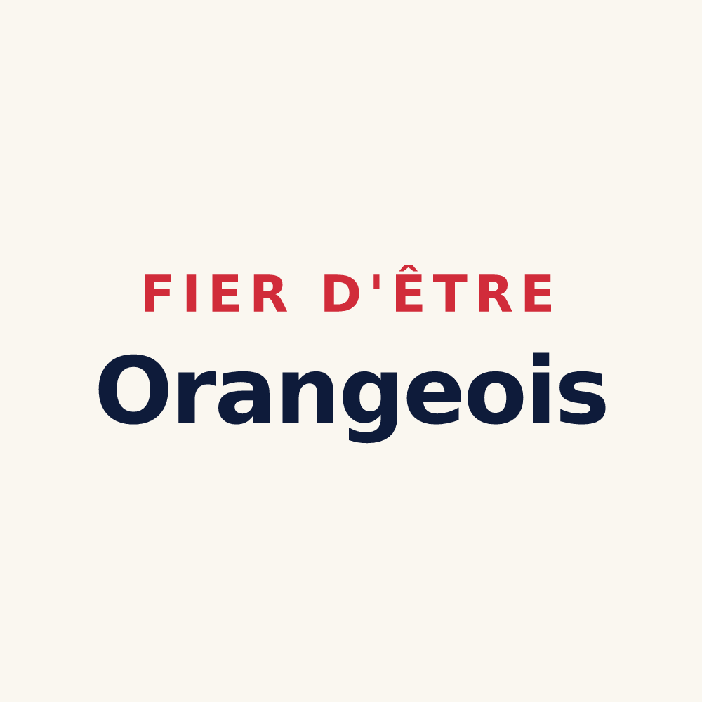 Tasse « Fier d'être Orangeois » — design pour Orange