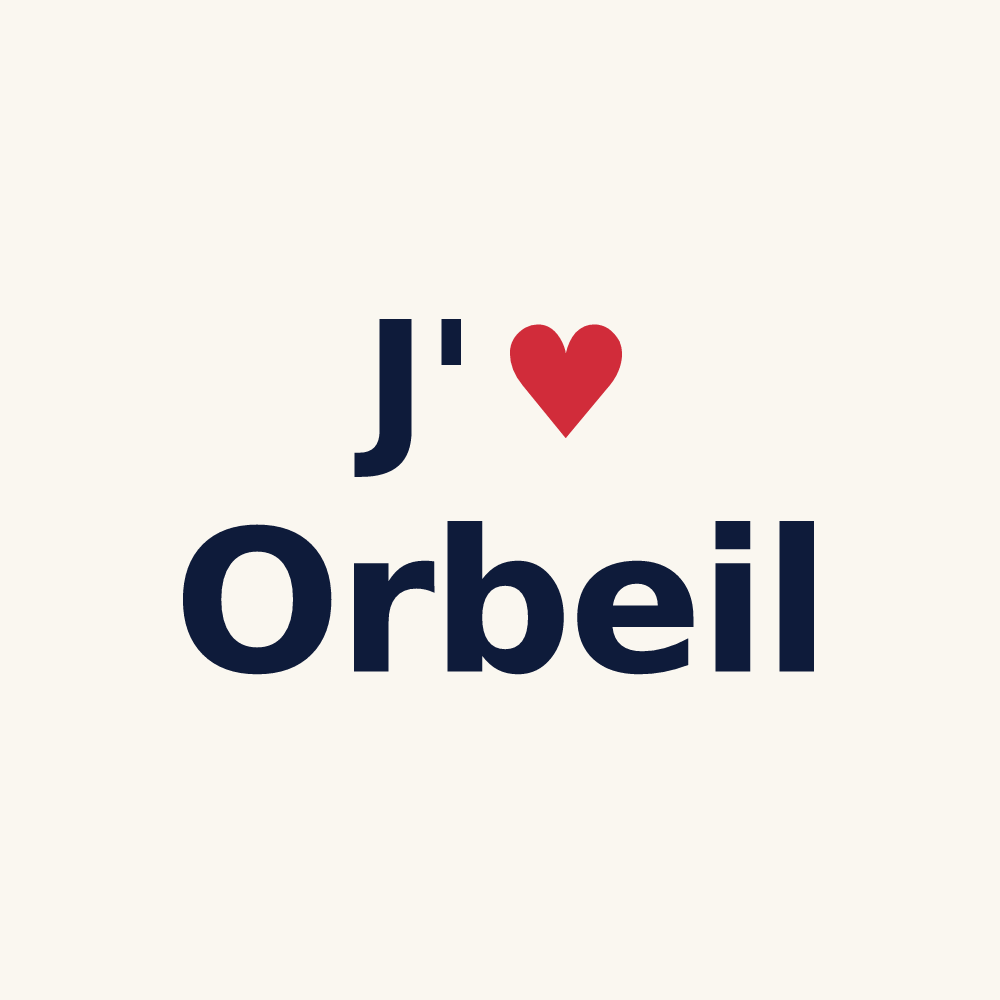 Tasse personnalisée Orbeil — design J'aime Orbeil