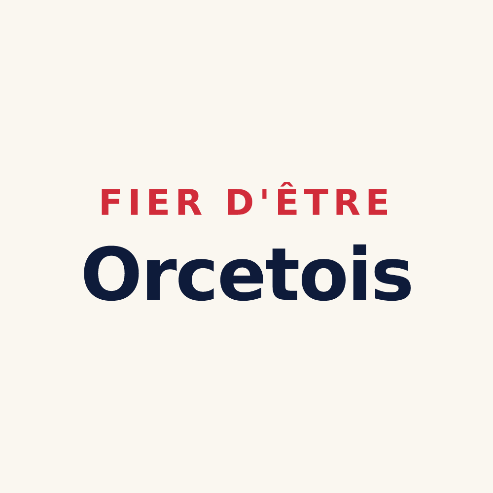 Tasse « Fier d'être Orcetois » — design pour Orcet