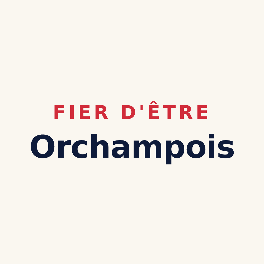 Tasse « Fier d'être Orchampois » — design pour Orchamps