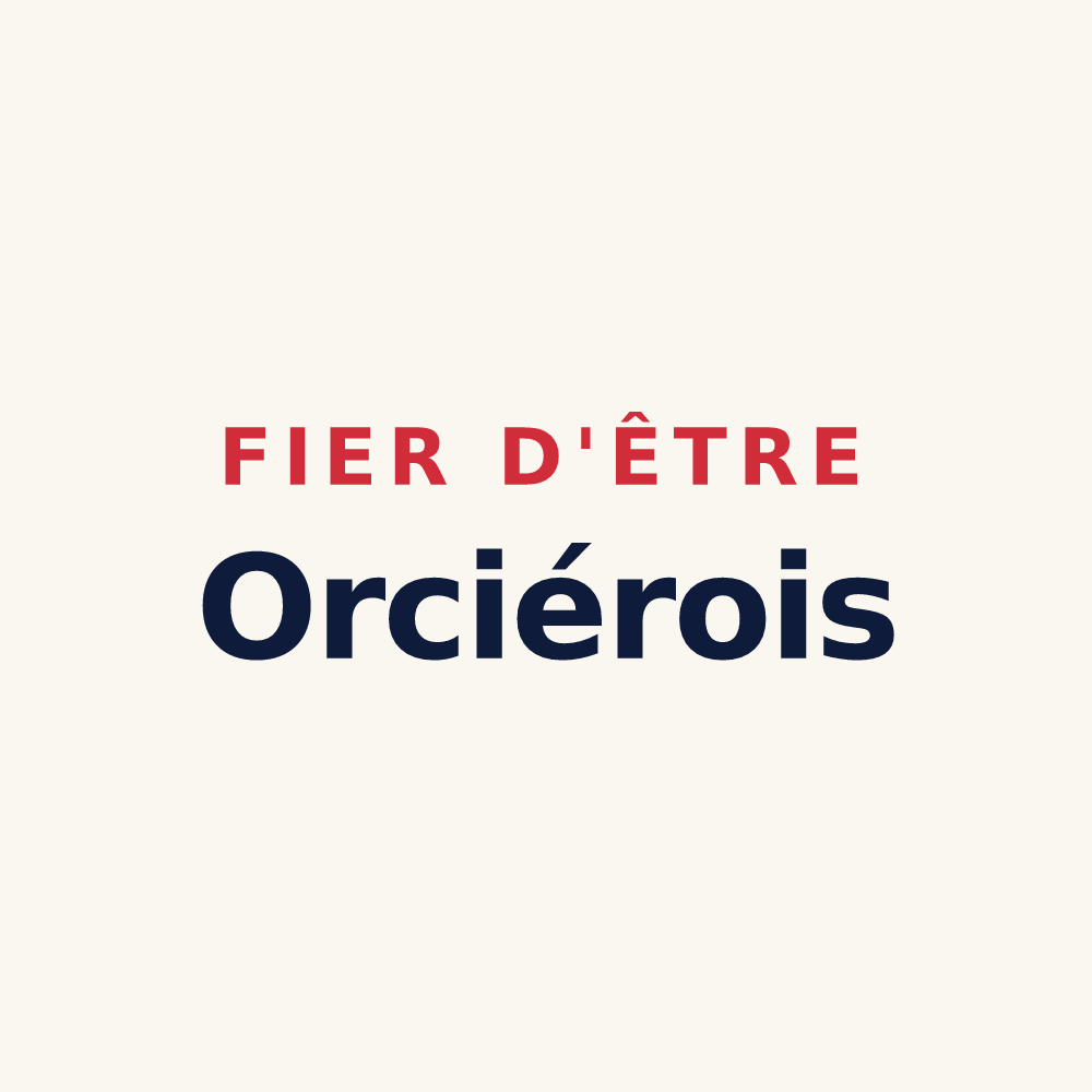 Tasse « Fier d'être Orciérois » — design pour Orcier