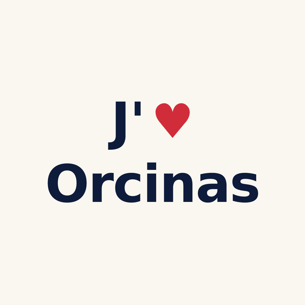 Tasse personnalisée Orcinas — design J'aime Orcinas