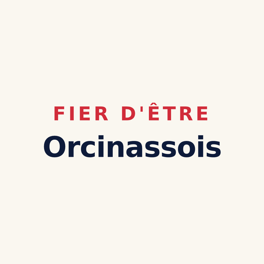 Tasse « Fier d'être Orcinassois » — design pour Orcinas