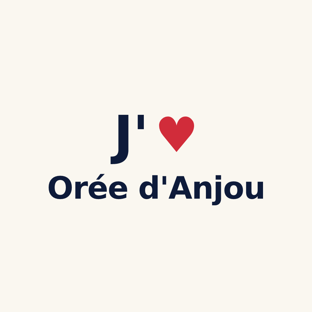 Tasse personnalisée Orée d'Anjou — design J'aime Orée d'Anjou