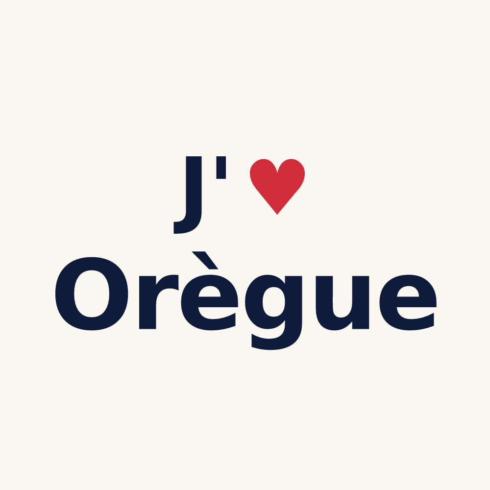 Tasse personnalisée Orègue — design J'aime Orègue