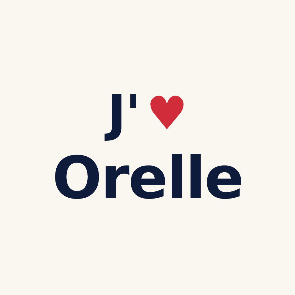 Tasse personnalisée Orelle — design J'aime Orelle