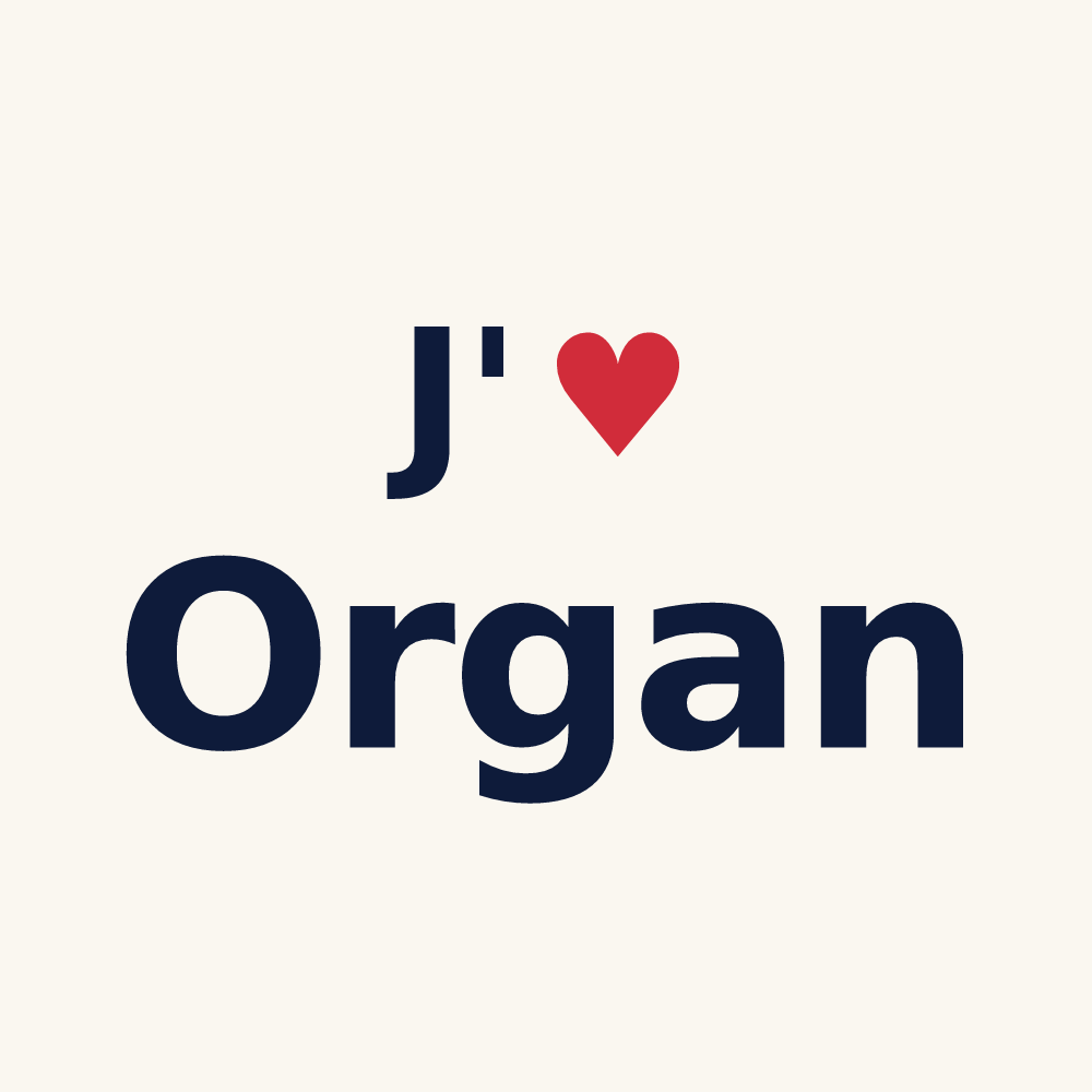 Tasse personnalisée Organ — design J'aime Organ