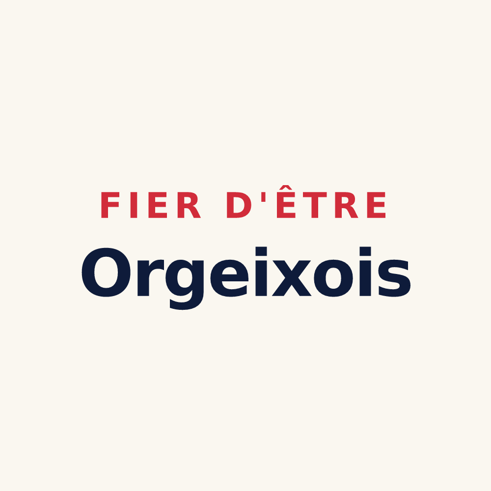 Tasse « Fier d'être Orgeixois » — design pour Orgeix