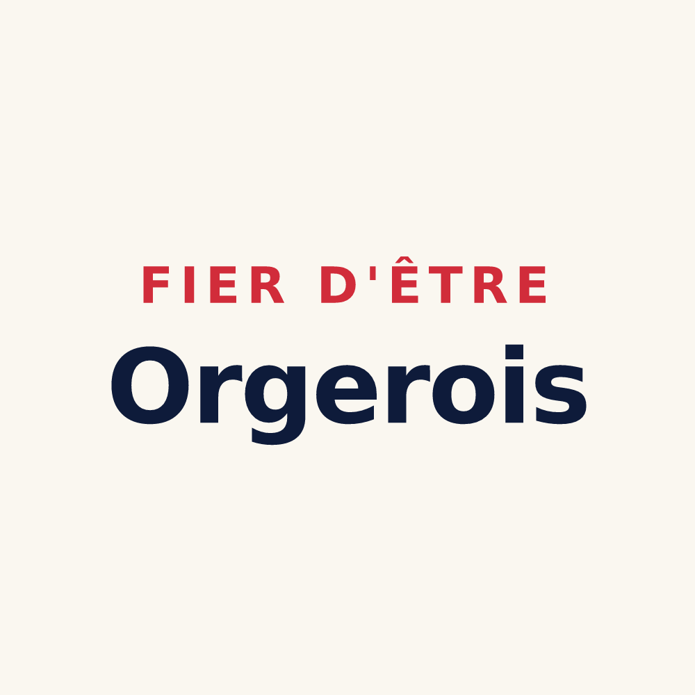 Tasse « Fier d'être Orgerois » — design pour Orgères
