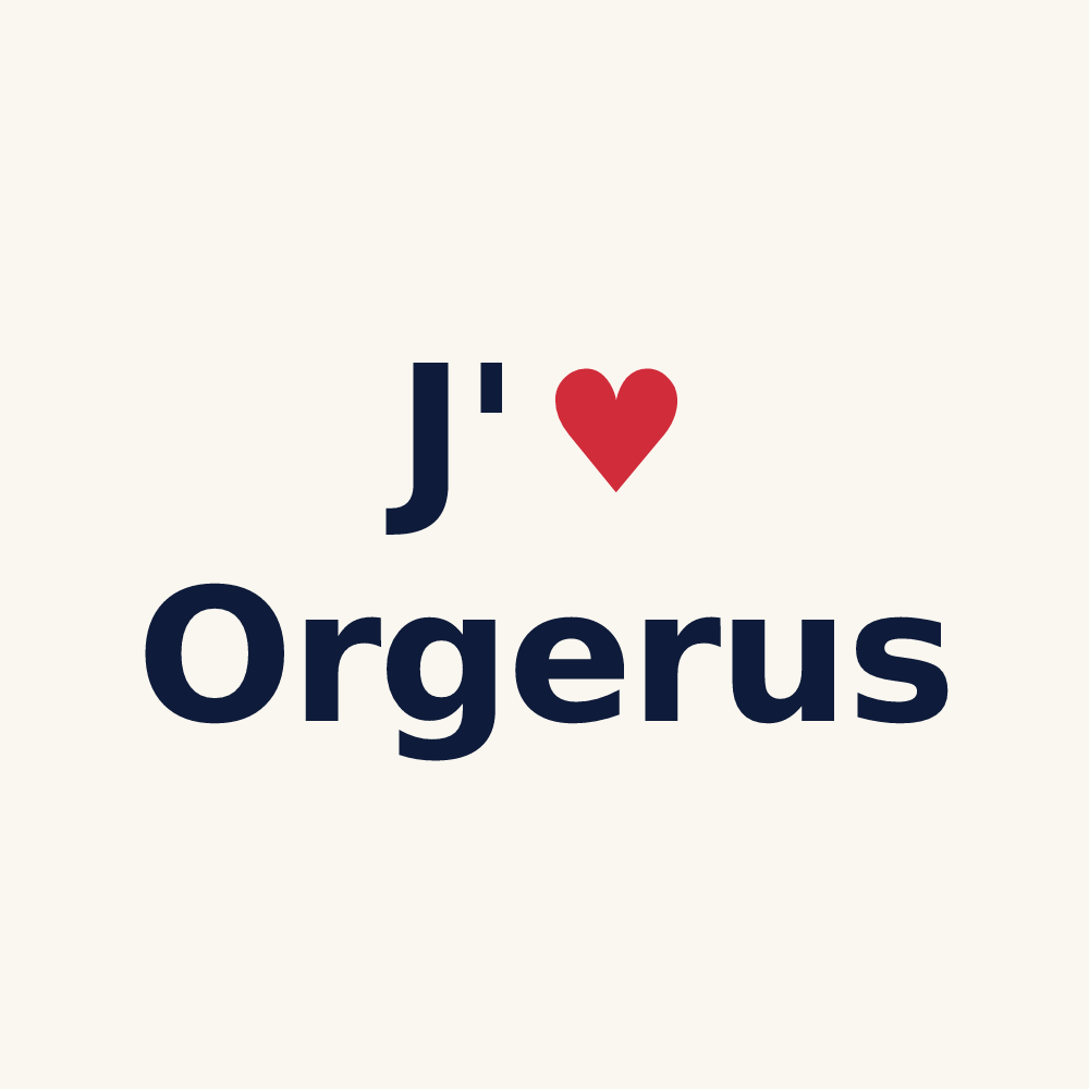 Tasse personnalisée Orgerus — design J'aime Orgerus