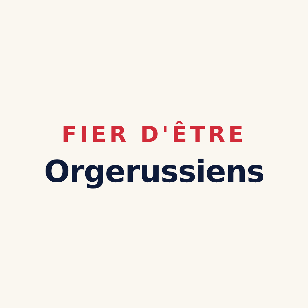 Tasse « Fier d'être Orgerussiens » — design pour Orgerus